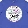 thumbnail image 4 of Inktastic Suicide Prevention- I Wear Teal and Purple for My Dad Youth T-Shirt, 4 of 5