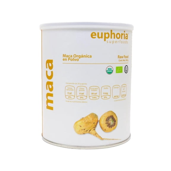 Maca Orgánica Euphoria Superfoods En polvo 500g