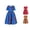 Blue, variant on Toddler Girls Summer Dresses Kids Baby African Traditional Style Princess Casual Dress Ankara Round Dashiki Swing Dashiki Sundress