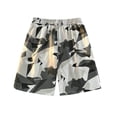 thumbnail image 4 of ibiyuan Running Shorts Mens Shorts Stretch Twill Beach Chino Shorts Cotton Elastic Waist Sweat Shorts Mens Drawstring Straight-Leg Mens Boxer Shorts Mens Casual Beach Shorts, 4 of 4