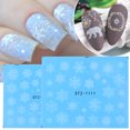 thumbnail image 2 of Pegatinas navideñas para uñas Copo de nieve Nail Art Calcomanías de agua Láminas de transferencia para suministro de uñas Negro Blanco Encaje Ciervo Árbol Tema de Navidad Consejos de manicura para muj kaili Sencillez, 2 of 4