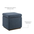 thumbnail image 6 of Linon Elta Square Storage Ottoman, Dark Gray Sherpa, 6 of 12