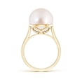 thumbnail image 2 of Angara Classic South Sea Cultured Pearl Ring in 14K Yellow Gold for Women | June Birthstone Jewelry for Her, 2 of 7