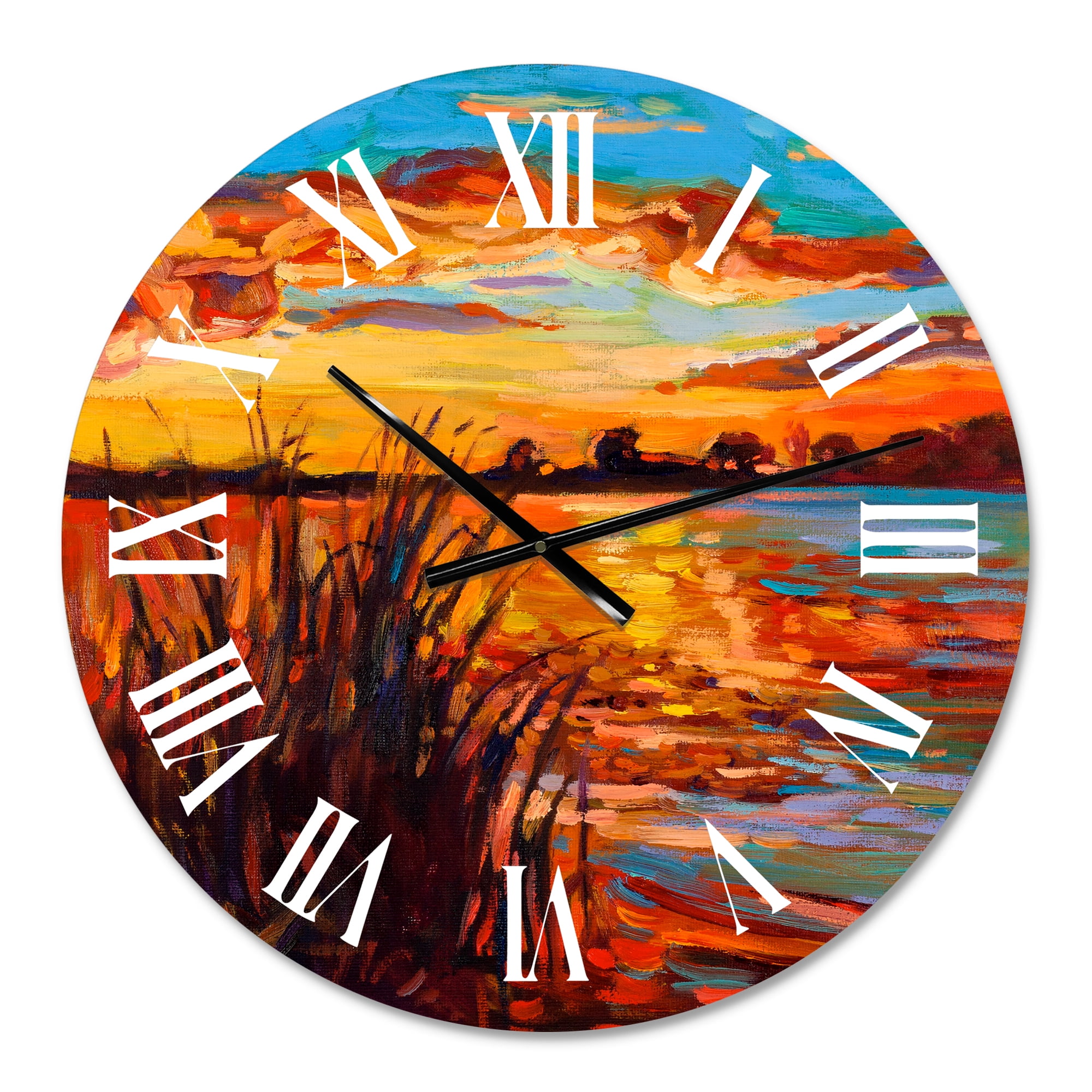 Designart 1 in Quartz Coastal Wall Clock