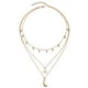 thumbnail image 1 of Collar largo con luna y colgante para mujer, collar de moda con varias capas y estrella Collares y colgantes, 1 of 6
