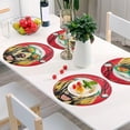 thumbnail image 4 of Round Braided Placemats Set of 4,Cute Dog Washable Dining Table Durable PVC 15 Inch Non-Slip Heat Resistant Place Mats for Table Decor Home Decor, 4 of 7