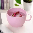 thumbnail image 5 of Zhuge Wheat Straw Plastic Coffee Cups Reusable Mugs with Handles, Unbreakable, Lightweight-2pcs,Pink, 5 of 5