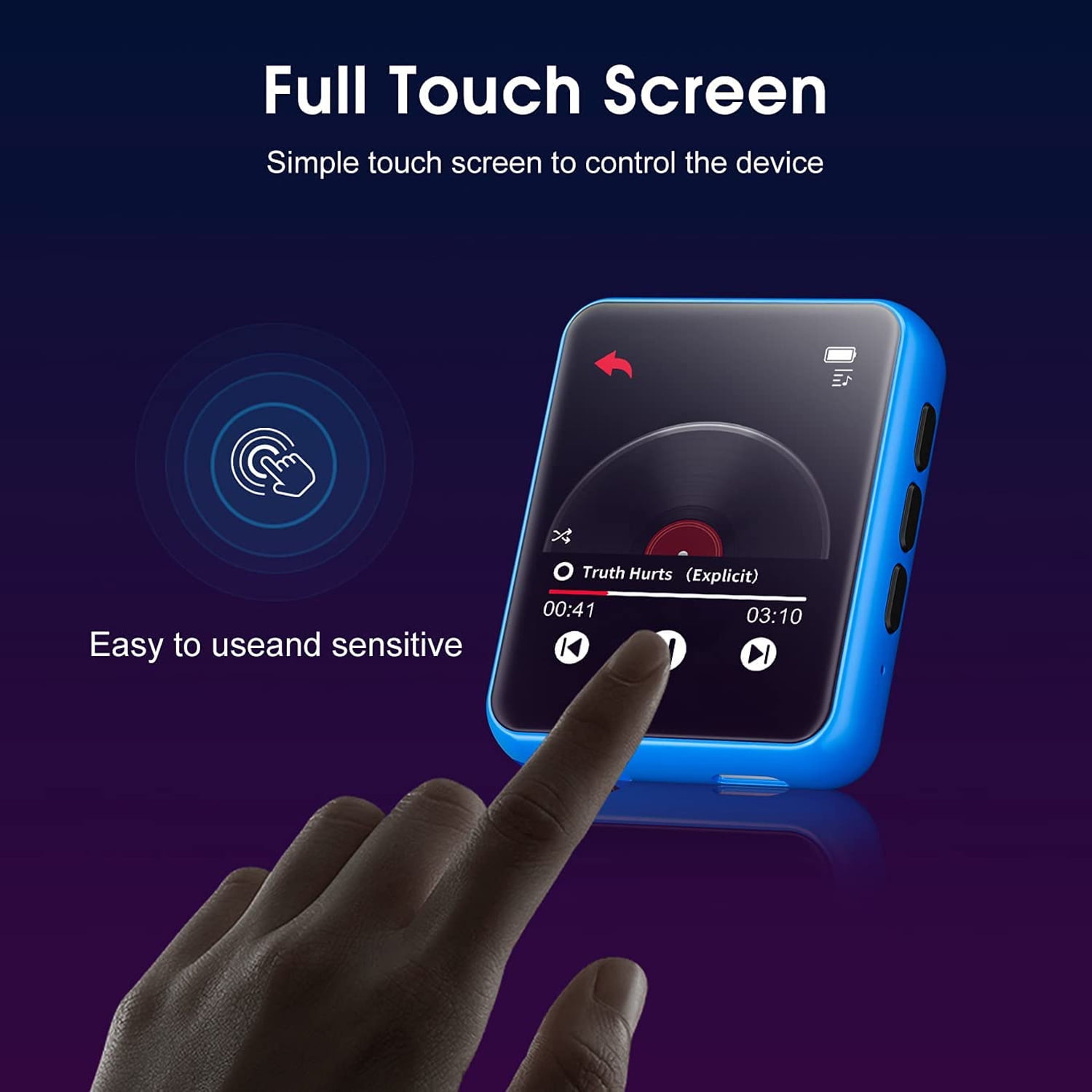 JOLIKE 32GB Bluetooth Full Touch MP3 Reproductor Chile Ubuy