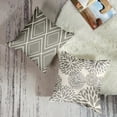 thumbnail image 3 of Throw Pillow Covers Home Decor Set of 4 Gray Floral Vintage Leaf Retro Geometric Pillow Cases Decorative 18 x 18 Inches Outdoor Cushion Couch Sofa Pillowcases, 3 of 6