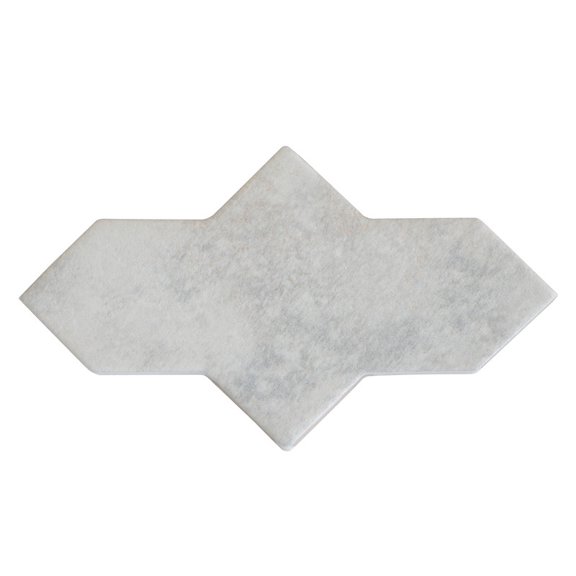Terralis 7 x 2.5 in. Matte Beige Porcelain Star Wall and Floor Tile (5.33 sq ft/case) - 36 Pack