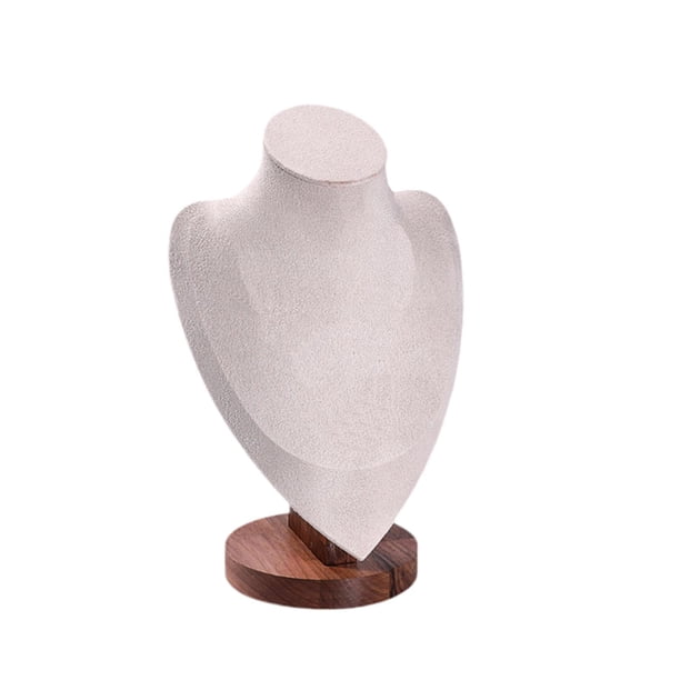 Exhibición de collares Busto Collar Cadena Joyería Busto Hermoso maniquí Joyería Medio