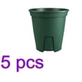 thumbnail image 5 of 2025 New Upgrade 5PC 7 Inch Plastic Nursery Nursery Potted Flower Container Pot, 5 of 6