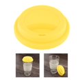 thumbnail image 1 of Cubierta redonda de silicona para taza, antipolvo, a prueba de , reutilizable, succión, resistente al calor, Universal para té, café, , taz amarillo Sunnimix tapa de la taza de café, 1 of 10