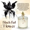 thumbnail image 2 of Luxury Scented Candle  - Black Bat Rare Flower  in Elegant Glass Jar, Decorative Soy Candles Gifts for Women, Long-Lasting 80 Hr, 14.8 oz, Luxury Candles for Women, 2 of 6