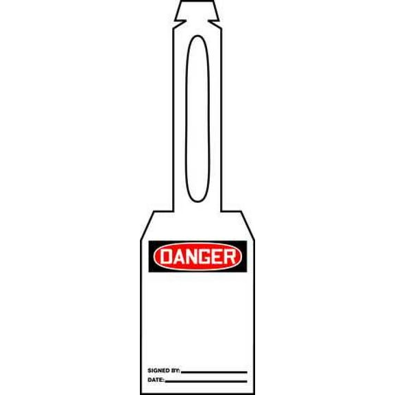 ACCUFORM TAL321 Danger Tag,5-1/4 x 3-1/4 In,Plstc,PK25