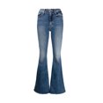 thumbnail image 1 of Nuevos pantalones vaqueros azules acampanados MO europeos y americanos de otoño 2024 de fábrica para mujer, pantalones elásticos adelgazantes de cintura alta, 1 of 5