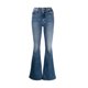 thumbnail image 1 of Nuevos pantalones vaqueros azules acampanados MO europeos y americanos de otoño 2024 de fábrica para mujer, pantalones elásticos adelgazantes de cintura alta, 1 of 5