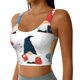 thumbnail image 2 of Fotbe School Cute Gnomes Sujetador Deportivo Largo sin Aros para Mujer con Almohadillas y Soporte Medio, Transpirable y Absorbente, Camiseta Tipo Chaleco o Tank Top-Small, 2 of 8