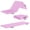 Baby Pink, variant on BalanceFrom 3-Panel All-Purpose Folding Gymnastics Workout Mat, 6' x 2' x 2", Light Purple