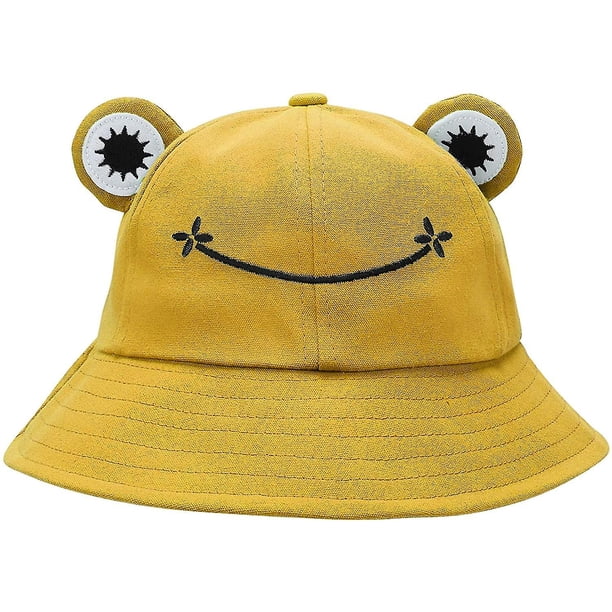 Sombrero de rana tipo cubo para mujer, sombrero para el sol tipo rana, sombrero tipo cubo para exteriores