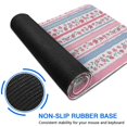 thumbnail image 6 of Long Mouse Pads for Desk,Pioneer Flower Floral Print Pattern Desk Mats on Top Of Desks, Desk Mouse Pad Extra Large with 3mm Non-Slip Base and Stitched Edge for Gaming,Office,Work,Home 47.3"x23.6", 6 of 6