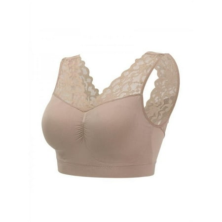 

Sexy Deep V Neck Lace Bras For Women Brassiere Push Up Padded Bra Seamless Comfortable Bralette Breathable Fitness Gym Bra Top Padded Sport Bra