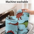 thumbnail image 5 of LightBlue Cartoon Dinosaurs Names Pattern Bathroom Rugs Mat,Non Slip Microfiber Bathroom Rug,Rubber Backing,Soft Bathroom Mats for Bathroom Floor,Tub and Shower,47x17in(120x43cm), 5 of 5