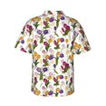 thumbnail image 3 of Uemuo Tulips Flowers Printed Regular Fit Short Sleeve Casual Hawaiian Shirt for Men,Aloha shirt,Tropical shirt,Floral print shirt,Vacation Beach shirt-Medium, 3 of 9