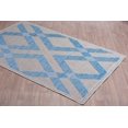 thumbnail image 4 of 8' x 10' Light Grey Blue Geometric Zigzag Indoor/Outdoor Rug, 4 of 4