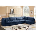 thumbnail image 5 of Meridian Furniture Jacob Navy Velvet Modular Sectional, 5 of 13