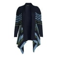 thumbnail image 5 of What's Next Women's and Women's Plus Striped Flyaway Cardigan Sweater, Midweight, Sizes XS-4X, 5 of 7