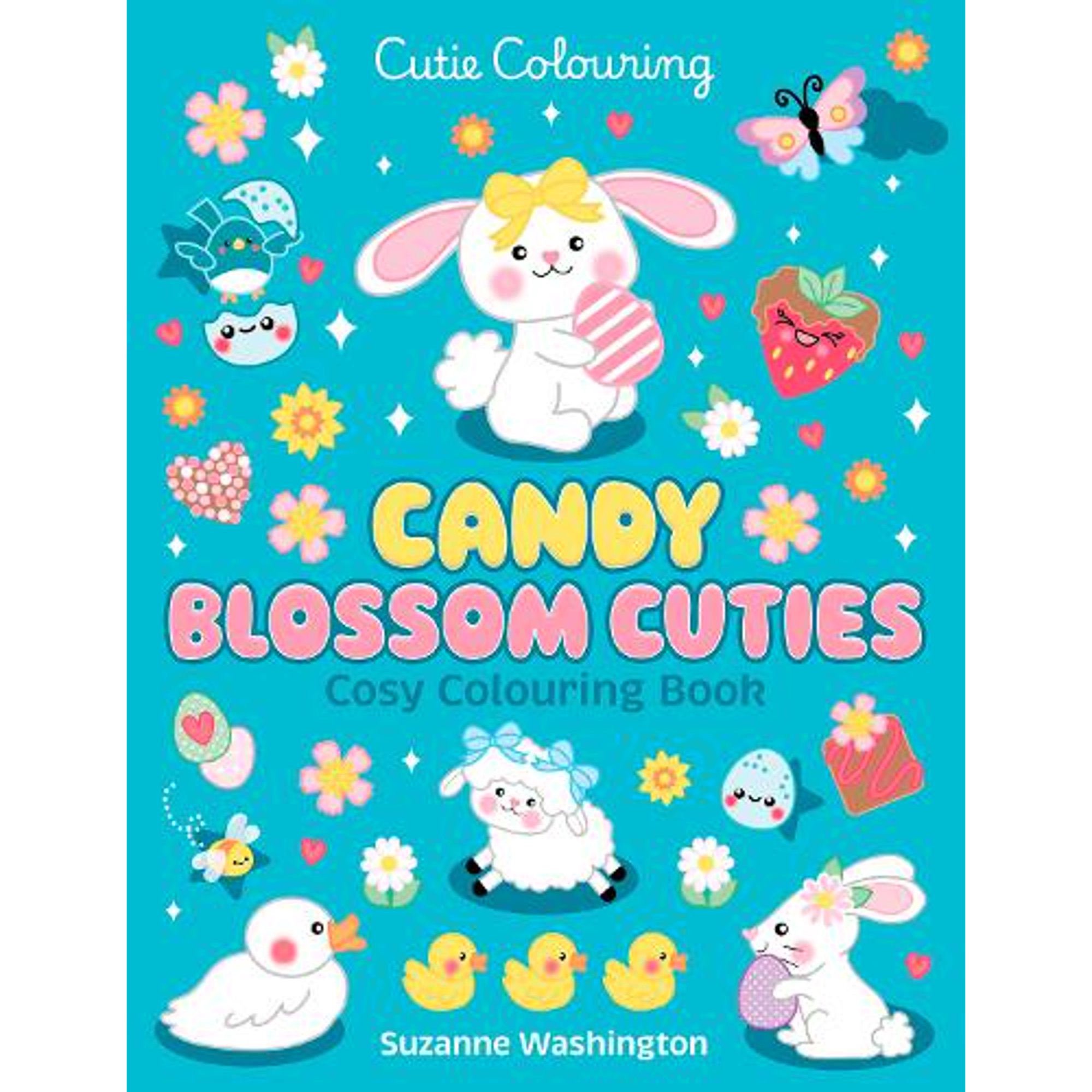 Scholastic Candy Blossom Cuties Cosy Colouring Book (Paperback) Cutie Colouring