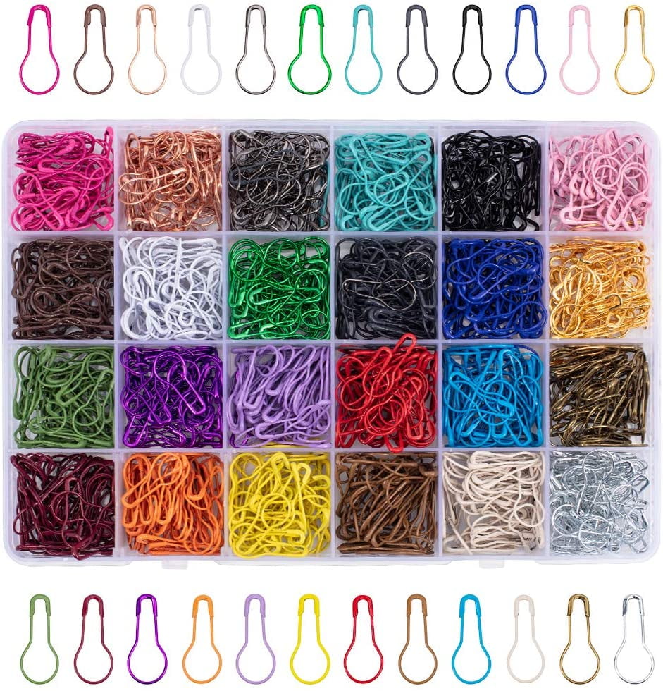 Art & Collectibles Fiber Arts Set of 20 Knitting Stitch Markers Bulb