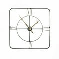 thumbnail image 2 of Wall clock - Square Wrought Iran antique wall clock, 2 of 4