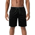 thumbnail image 4 of Vedolay Shorts for Mens Straight Drawstring Elastic Waist Fashion Shorts,Black S, 4 of 5