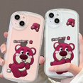 thumbnail image 3 of Para Honor 50 90 Lite 70 Magic 5 Pro X9 Funda De Teléfono De Oso De Fresa Suave Y Transparente, 3 of 3