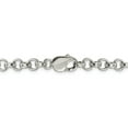 thumbnail image 3 of 925 Sterling Silver 6.75mm Rolo Chain Bracelet Rope, 3 of 8