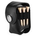 thumbnail image 1 of Bolsa para pelotas de golf con clip, bolsa de utilidad, juego de aparejos de golf deportivos con tees de pelotas, color negro, 1 of 5