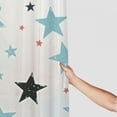 thumbnail image 3 of Awypu Natural Star Green Stars on White Waterproof Shower Curtain for Home Bathtubs Bathroom Decoration White, 3 of 7