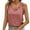 Rose Gold, variant on ZyeKqe Summer Tank Tops for Women Casual Sleeveless Shirts Ruffle V Neck Loose Fitted Going out Tops