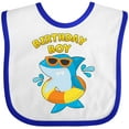thumbnail image 3 of Inktastic Birthday Boy Shark Pool Party Boys Baby Bib, 3 of 4