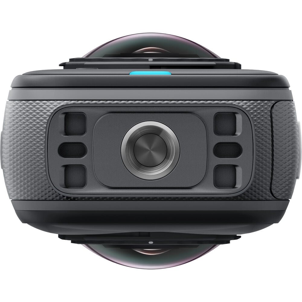 Insta360 X5 360° 8K Action Camera - Waterproof, FlowState Stabilization, Built in Wind Guard, Replaceable Lens + Selfie Stick + 64GB Memory Card