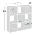 thumbnail image 5 of Solutions by Sauder 9-Cube Organizer Storage Cubby Unit, Cinnamon Cherry Finish, 5 of 5