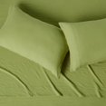 thumbnail image 2 of Brushed Microfiber Sheet Set, Extra Soft with Natural Texture, 4-Piece, Full, Green, 2 of 10