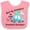 Pink and White, variant on Inktastic Book My Reservation I'm Going to Grandma and Grandpa's Boys or Girls Baby Bib