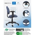 thumbnail image 3 of UrbanPro DX Posture Office Chair with Adjustable Arms in Blue, 3 of 8