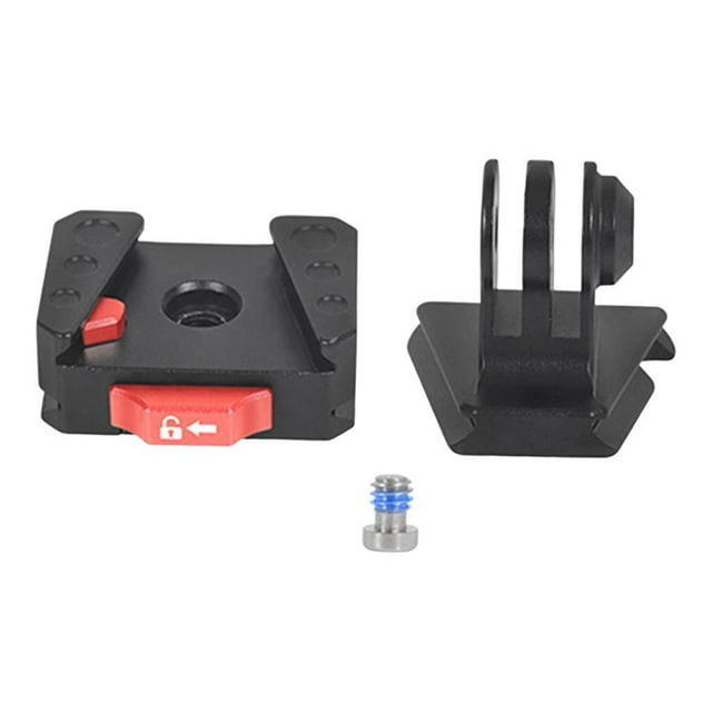 Bunblic Quick Release Clamp Plate Mounting Clip 1/4inch Thread Portable Tripod Rustproof Accs DSLR Replace Camera Mount Adapter Clamp Set A