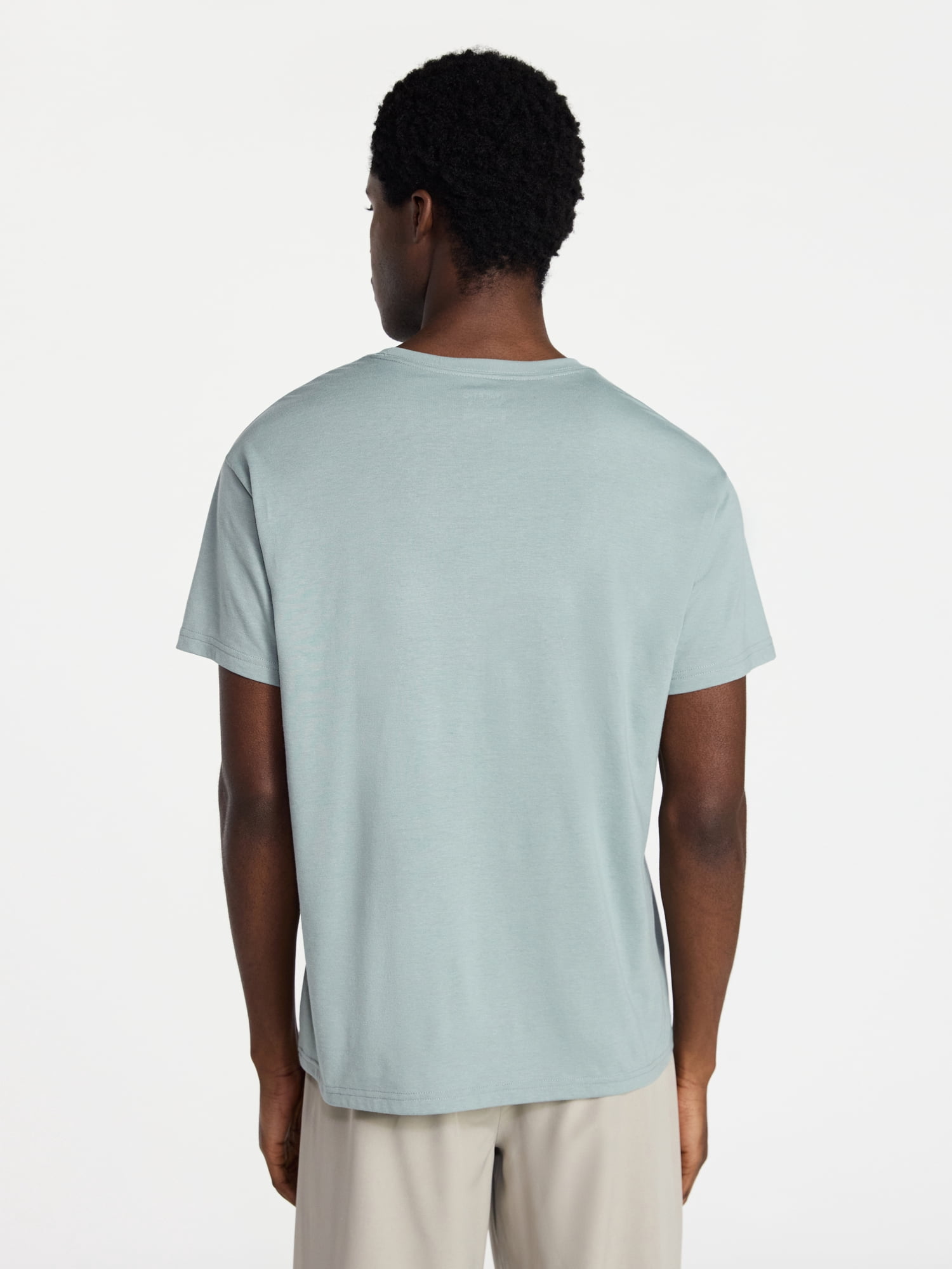 Athletic Works Men's and Big Men's Tri Blend Pocket Tee, Sizes XS-4XLT