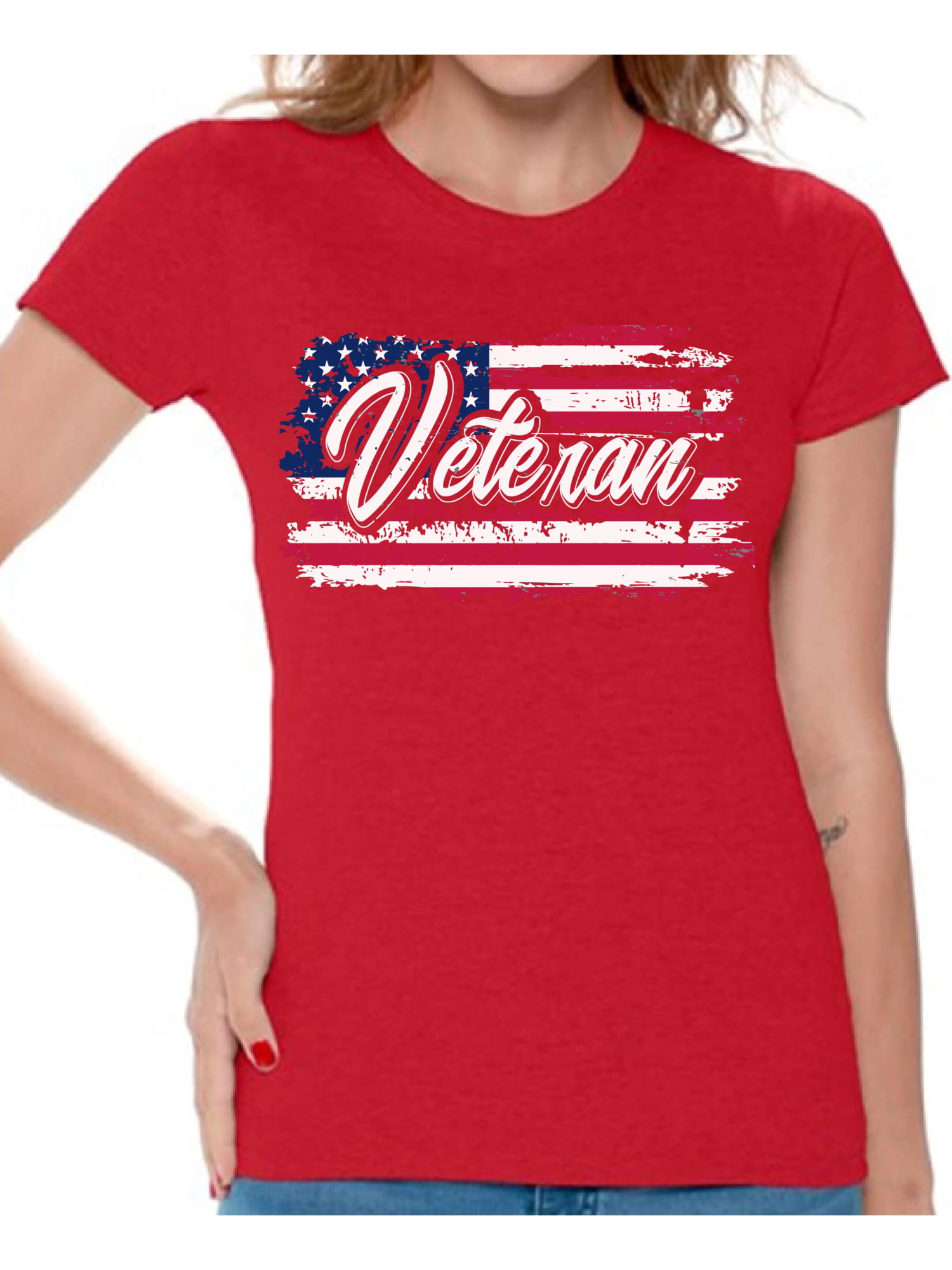 Awkward Styles - Awkward Styles Veteran Shirts Veteran Women T-Shirt ...