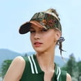 thumbnail image 6 of Balery Fox Bathtub Floral Art Sport Wear Athletic Visor Sun Sports Visor Hat Visor Adjustable Cap for Women and Men (One Size), 6 of 7